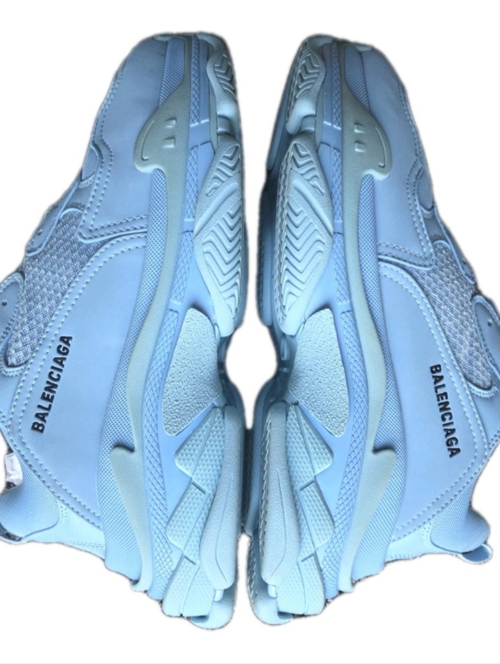 Balenciaga Light Blue Triple S LowTop Sneakers EU 46 / US Size 13 - Picture 9 of 15